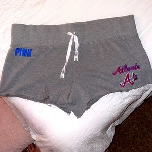 PINK by Victoria’s Secret Atlanta Braves shorts